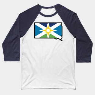 Aberdeen Flag in South Dakota Baseball T-Shirt